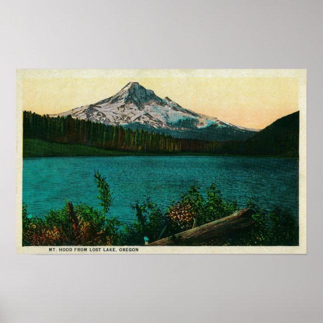 Mt. Hood from Lost Lake, ORMt. Hood, OR Poster (Front)