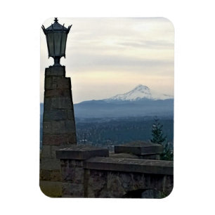 Mt. Hood from Rocky Butte, Portland, Oregon Magnet