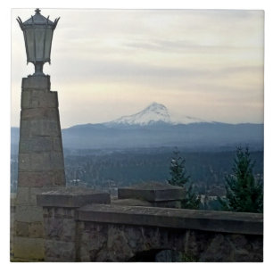 Mt. Hood from Rocky Butte, Portland, Oregon Tile
