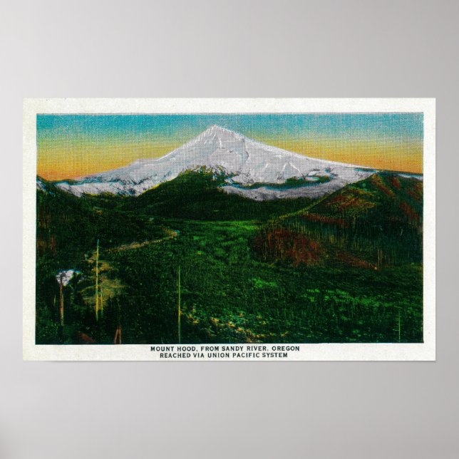 Mt. Hood from Sandy River, ORMt. Hood, OR Poster (Front)