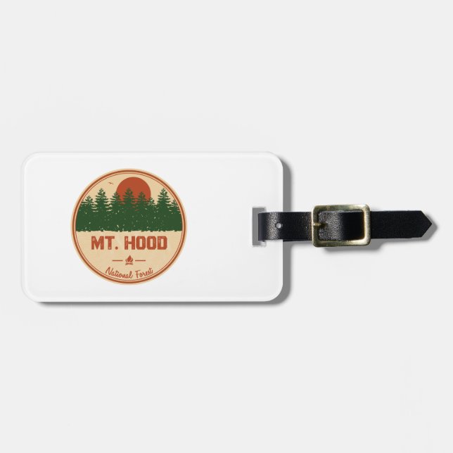 Mt. Hood National Forest Luggage Tag (Front Horizontal)