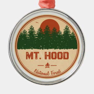 Mt. Hood National Forest Metal Tree Decoration