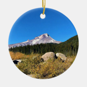 Mt. Hood, Oregon Ceramic Tree Decoration