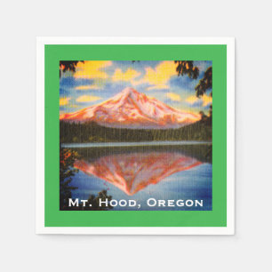 Mt. Hood, Oregon Crystal Clear Lost Lake Napkin