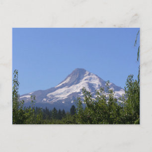 Mt Hood, Oregon on an August day postcard