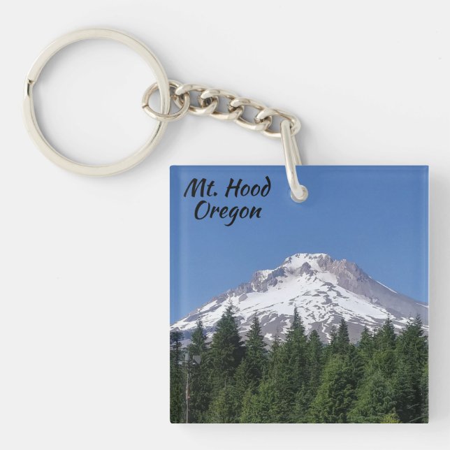 Mt. Hood Oregon Ski Bowl  Key Ring (Front)