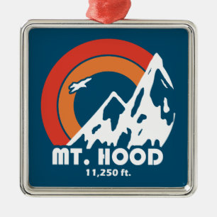 Mt. Hood Oregon Sun Eagle Metal Tree Decoration