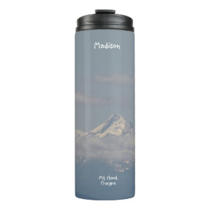 Mt. Hood, Oregon with Clouds Photo Personalised Thermal Tumbler
