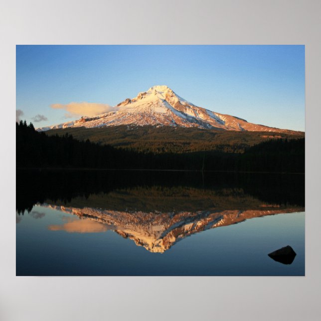 Mt. Hood over Trillium Lake, Oregon Poster (Front)