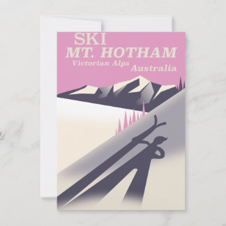 Mt. Hotham, Victorian Alps ski poster. Invitation