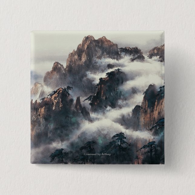 MT. HUANG SHAN 15 CM SQUARE BADGE (Front)
