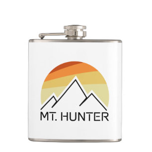 Mt. Hunter Alaska Retro Hip Flask