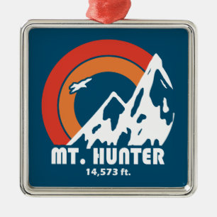 Mt. Hunter Alaska Sun Eagle Metal Tree Decoration