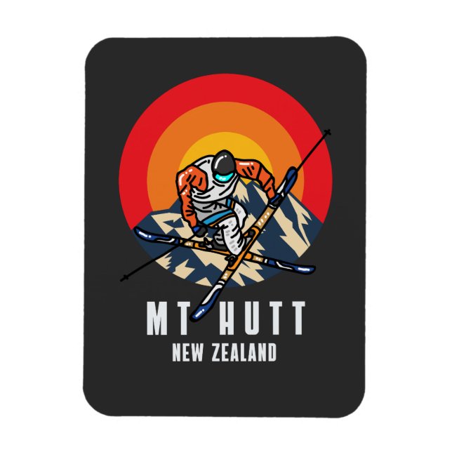 Mt Hutt New Zealand Magnet (Vertical)