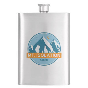 Mt. Isolation New Hampshire Stars Moon Hip Flask