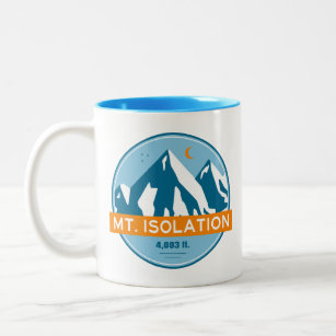 Mt. Isolation New Hampshire Stars Moon Two-Tone Coffee Mug