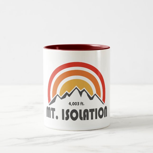 Mt. Isolation New Hampshire Two-Tone Coffee Mug (Center)