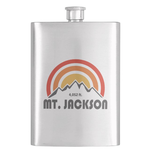 Mt. Jackson New Hampshire Hip Flask (Front)