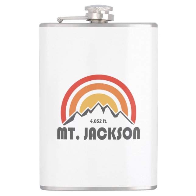 Mt. Jackson New Hampshire Hip Flask (Front)