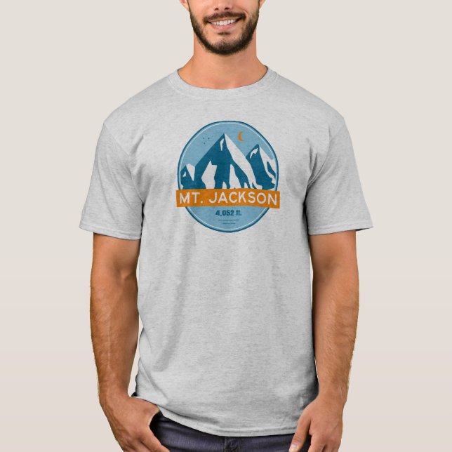 Mt. Jackson New Hampshire Stars Moon T-Shirt (Front)