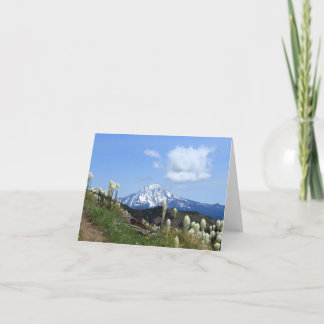 Mt. Jefferson blank 4x6 notecard. Thank You Card