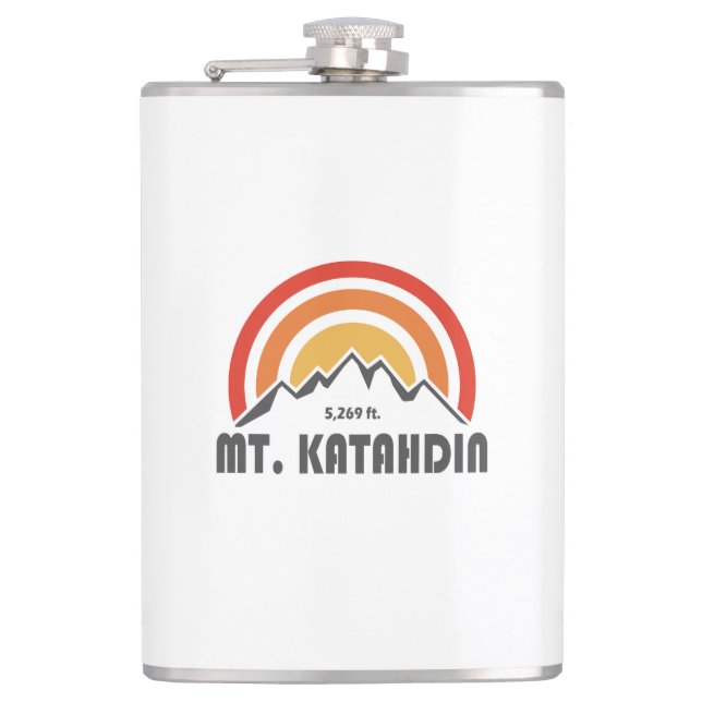 Mt. Katahdin Hip Flask (Front)