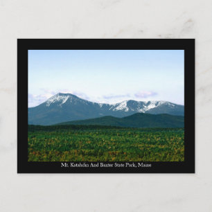 Mt. Katahdin Maine Postcard