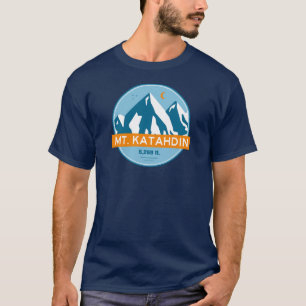 Mt. Katahdin Maine Stars Moon T-Shirt