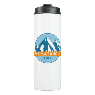 Mt. Katahdin Maine Stars Moon Thermal Tumbler