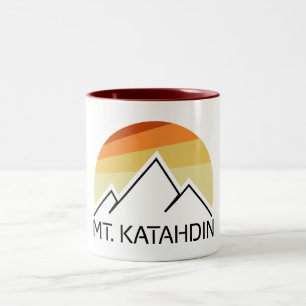 Mt. Katahdin Retro Two-Tone Coffee Mug