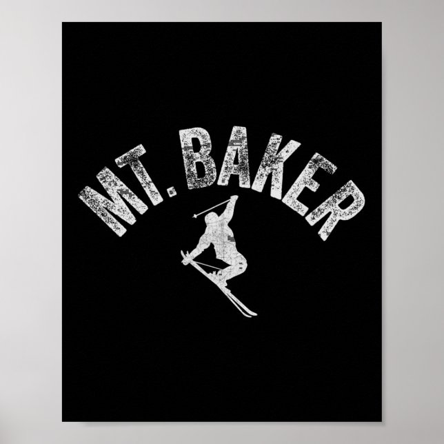 Mt Ker Ski Mount Ker Washington Skiing Cool Winter Poster (Front)