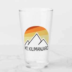 Mt. Kilimanjaro Retro Glass