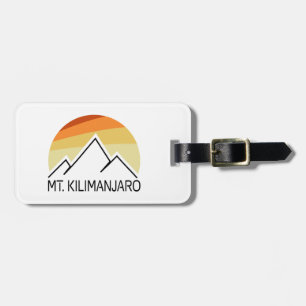 Mt. Kilimanjaro Retro Luggage Tag