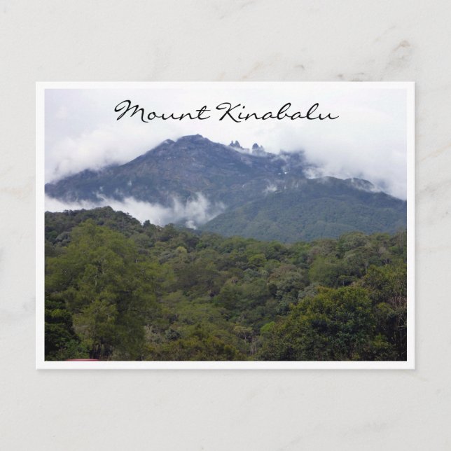 mt kinabalu distance postcard (Front)
