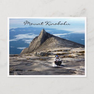 mt kinabalu local postcard
