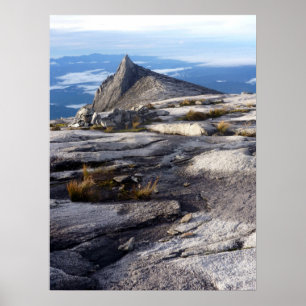 mt kinabalu view poster