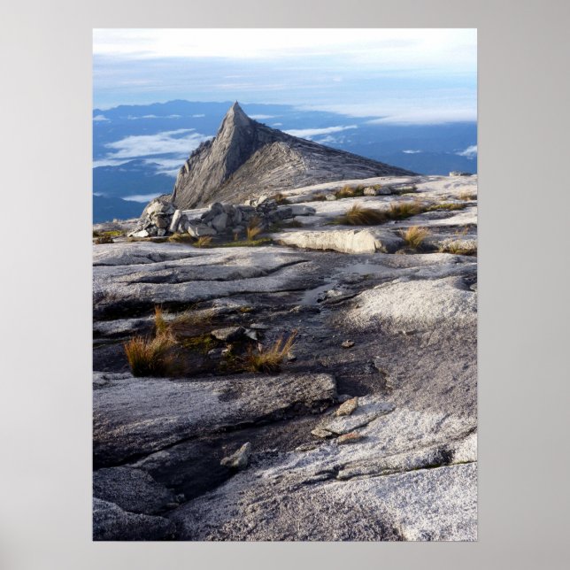 mt kinabalu view poster (Front)