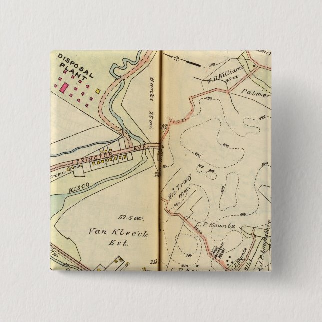 Mt. Kisco, New York 2 15 Cm Square Badge (Front)