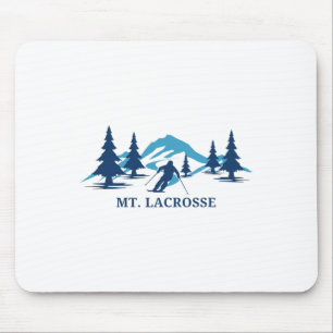 Mt. Lacrosse Wisconsin Ski Resort Skiing Skier Mouse Mat