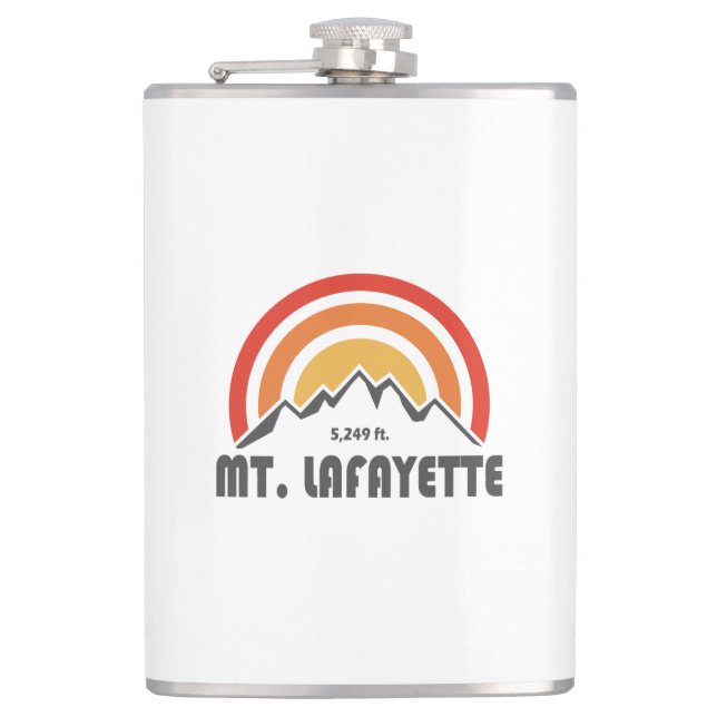 Mt. Lafayette New Hampshire Hip Flask (Front)