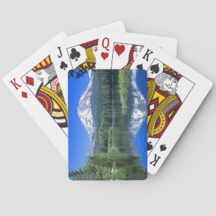 Mt. Lassen rises above Manzanita Lake Playing Cards