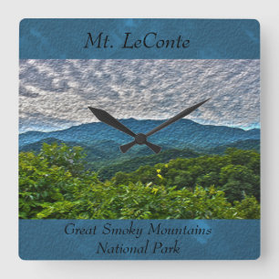 Mt. LeConte Great Smoky Mountains Clock