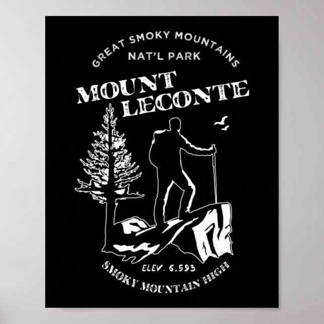 Mt Leconte   Great Smoky Mountains Poster (Front)