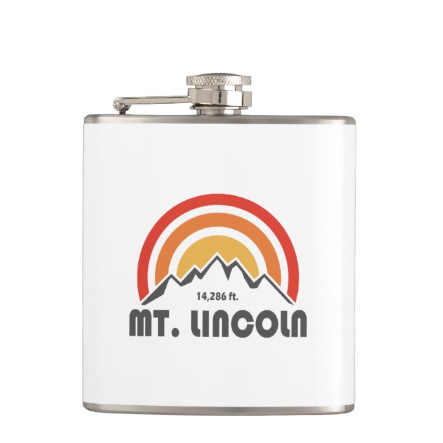 Mt. Lincoln Hip Flask (Front)