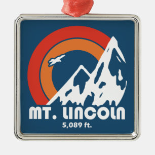Mt. Lincoln New Hampshire Sun Eagle Metal Tree Decoration