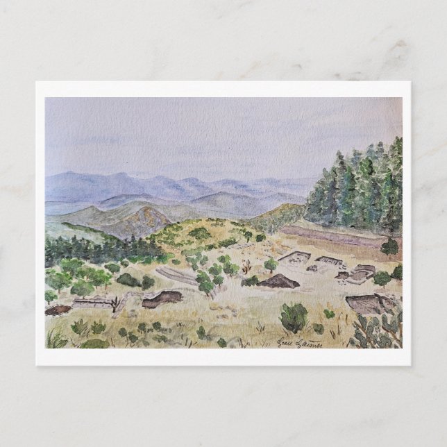 Mt. Lykaion Archaeological Excavation Card (Front)