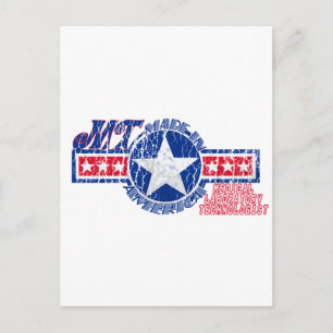 MT MADE IN THE USA PATRIOTIC MEDICAL TECHNOLOGIST POSTCARD