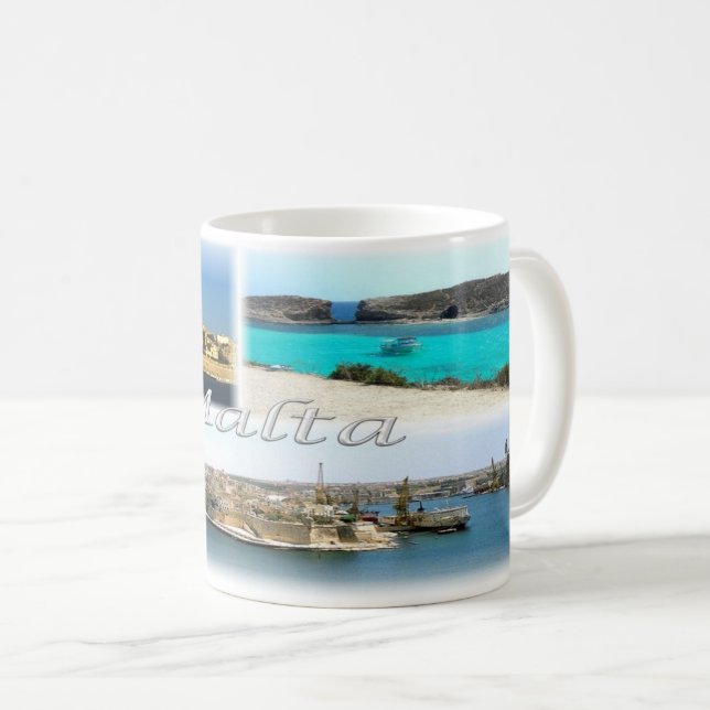 MT Malta - Valletta Skyline - Coffee Mug (Front Right)