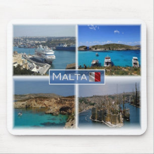 MT Malta - Valletta's maritime industrial zone - Mouse Mat