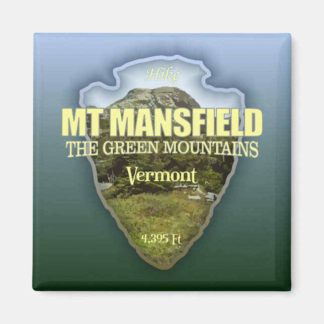 Mt Mansfield (arrowhead) Magnet (Front)
